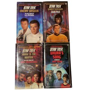 Vtg Star Trek Paperback Book Collection No 21, 51, 52 and 53 1980s